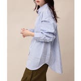 ライトブルー | バックギャザーブラウス | aimoha 