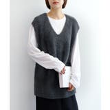 5Gシャギーロングニットベスト | aimoha  | 詳細画像43 