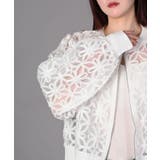 花柄チュールWZIPブルゾン | aimoha | 詳細画像2