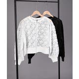 花柄チュールWZIPブルゾン | aimoha | 詳細画像12