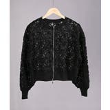 花柄チュールWZIPブルゾン | aimoha | 詳細画像14