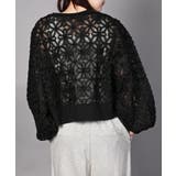 花柄チュールWZIPブルゾン | aimoha | 詳細画像9