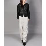 花柄チュールWZIPブルゾン | aimoha | 詳細画像10