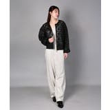 花柄チュールWZIPブルゾン | aimoha | 詳細画像11