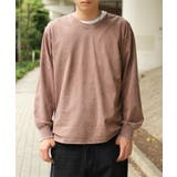 ブラウン | HOOK select ベーシックウォッシュロンTEE | HOOK