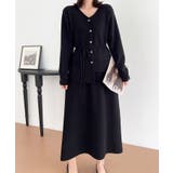 フェイクボタン付きトップスセットアップ | aimoha | 詳細画像1