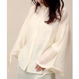 アイボリー | フレアスリーブシャツ | aimoha
