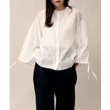 オフホワイト | フレアスリーブシャツ | aimoha