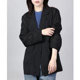 ブラック | シアーテーラードジャケット | aimoha 