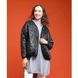 BLACK | キルティングブルゾン ×@stkstkstk310 ブルゾン | aimoha 