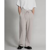 ベージュ | TEXTURED TRACK TROUSERS | aimoha men