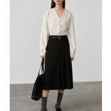 カシュクール風 Vネック フェイクレイヤードシャツ | aimoha  | 詳細画像13 