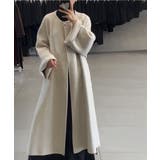 ベージュ | ミニマルエレガンス ウールロングコート【AW】 | DECADECLASSIC