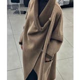コーヒー | ドレープカラーデザイン ウールアシンメトリーコート【AW】 | DECADECLASSIC