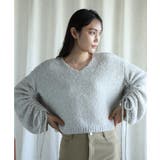 袖ドロストショートデザインニット【AW】 | aimoha | 詳細画像8