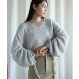 袖ドロストショートデザインニット【AW】 | aimoha | 詳細画像9
