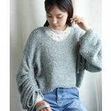 袖ドロストショートデザインニット【AW】 | aimoha | 詳細画像11