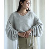 袖ドロストショートデザインニット【AW】 | aimoha | 詳細画像2