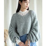 袖ドロストショートデザインニット【AW】 | aimoha | 詳細画像3