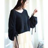 袖ドロストショートデザインニット【AW】 | aimoha | 詳細画像5