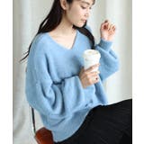 ブルー | ラメ入りシャギーニット【AW】 | aimoha