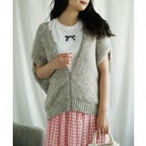 ベージュ | 前ジップ開きジップデザインベスト | aimoha
