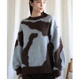 ブラウン | ゆったりアクリルモヘア起毛セーター【AW】 | aimoha