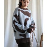ゆったりアクリルモヘア起毛セーター【AW】 | aimoha | 詳細画像4