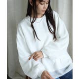 シアーシフォンレイヤードスウェット トレーナー | aimoha | 詳細画像7