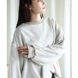 シアーシフォンレイヤードスウェット トレーナー | aimoha | 詳細画像29