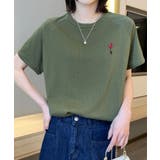カーキ | バルーンワンポイントTシャツ | aimoha
