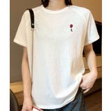 ホワイト | バルーンワンポイントTシャツ | aimoha