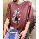 レトロイラストプリントTシャツ | aimoha | 詳細画像6