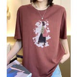 レトロイラストプリントTシャツ | aimoha | 詳細画像7