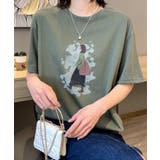 レトロイラストプリントTシャツ | aimoha | 詳細画像9