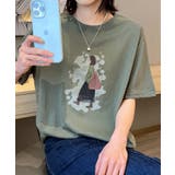 レトロイラストプリントTシャツ | aimoha | 詳細画像10