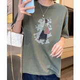 レトロイラストプリントTシャツ | aimoha | 詳細画像11