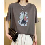 レトロイラストプリントTシャツ | aimoha | 詳細画像12