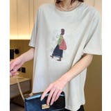 レトロイラストプリントTシャツ | aimoha | 詳細画像16