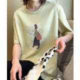 レトロイラストプリントTシャツ | aimoha | 詳細画像20