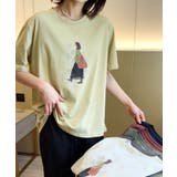 レトロイラストプリントTシャツ | aimoha | 詳細画像24