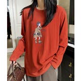 イラストプリントロングスリーブTシャツ | aimoha  | 詳細画像4 