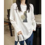プリントカジュアルロングスリーブTシャツ | aimoha  | 詳細画像12 