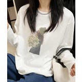 プリントカジュアルロングスリーブTシャツ | aimoha  | 詳細画像14 