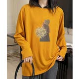 プリントカジュアルロングスリーブTシャツ | aimoha  | 詳細画像3 