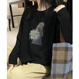 プリントカジュアルロングスリーブTシャツ | aimoha  | 詳細画像8 