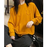 ポケット付きシンプルロングスリーブTシャツ | aimoha  | 詳細画像15 