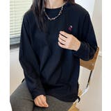 ポイント刺繍ロングスリーブTシャツ | aimoha | 詳細画像12