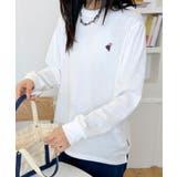 ポイント刺繍ロングスリーブTシャツ | aimoha | 詳細画像11