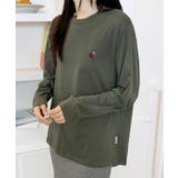 ポイント刺繍ロングスリーブTシャツ | aimoha | 詳細画像13